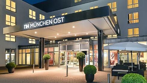 Front Entrance of the NH Munich East Conference Center Hotel (Exterior View)