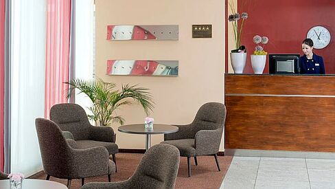 The NH Munich East Conference Center Hotel with its Reception